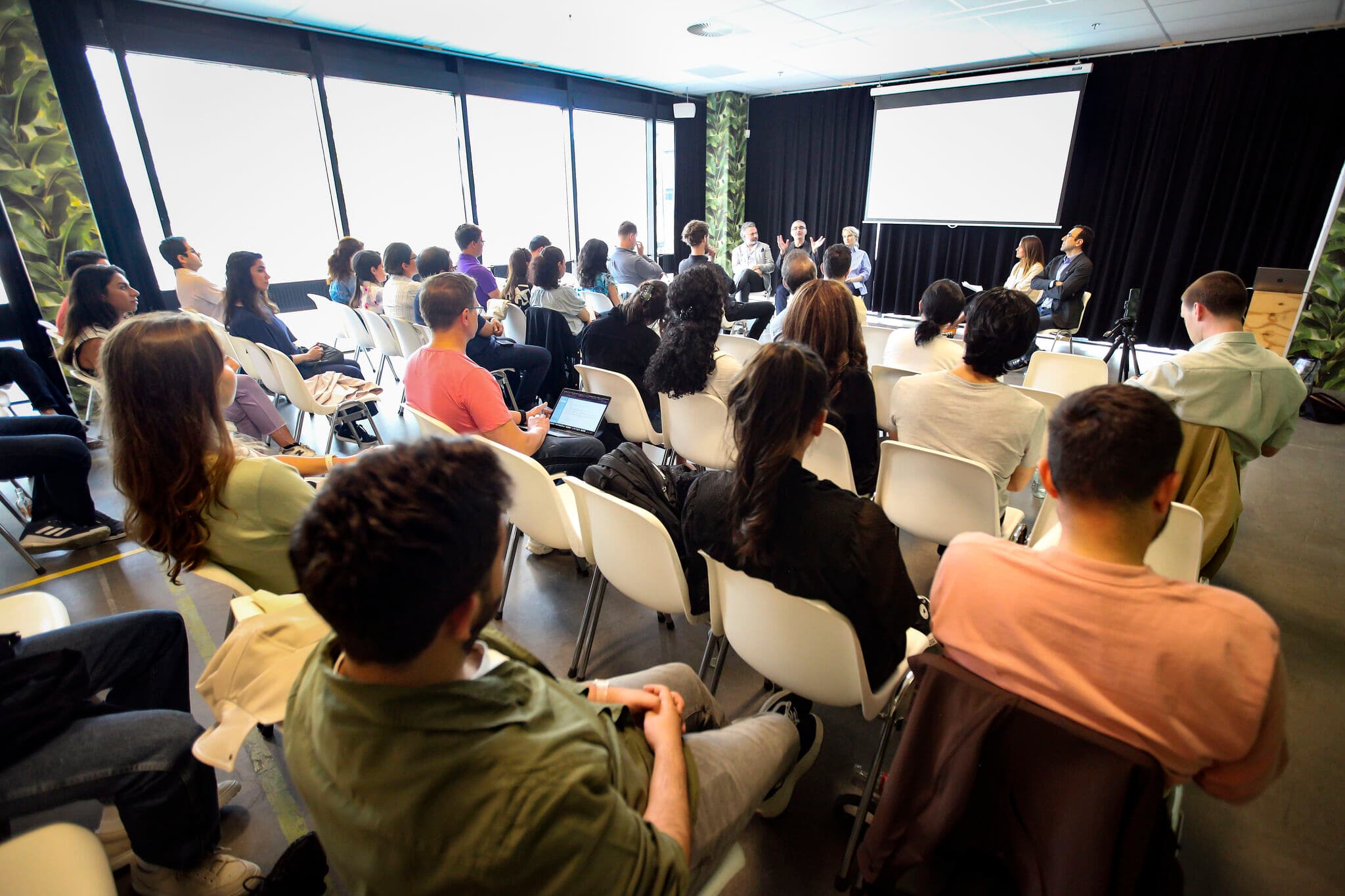 On a panel discussing AI prototyping alongside fellow speakers